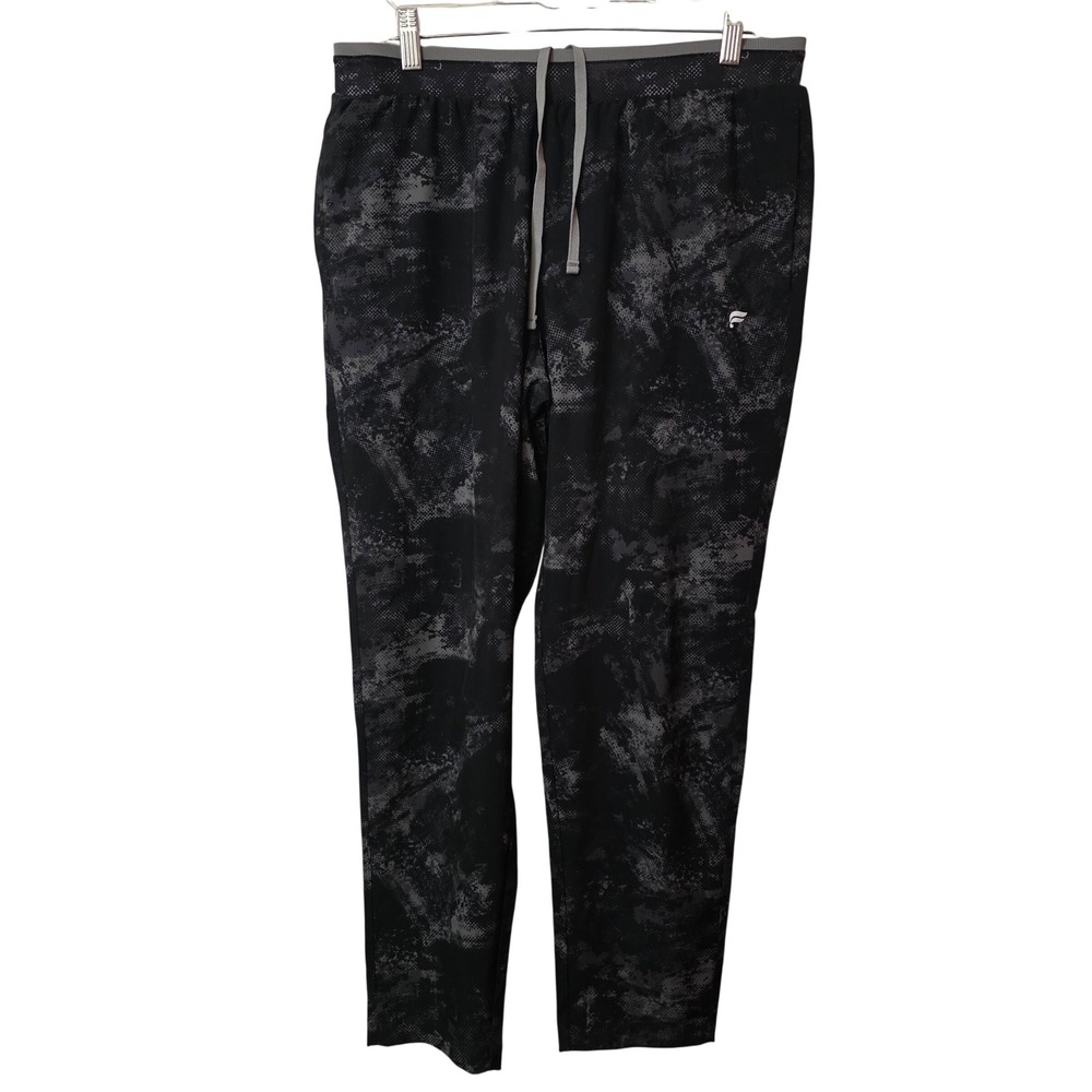 Fabletics‎ Fundamental Pant Mens Black Grey Camo Athletic Pant Medium